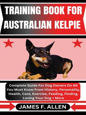 cover image of TRAINING BOOK FOR AUSTRALIAN KELPIE